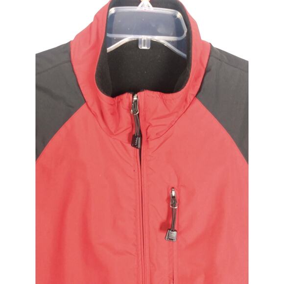 IZOD Perform X Reversible Vest/Jacket Dark Red Fleece‎ Weather Resistant XL - Picture 2 of 8